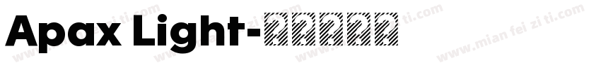 Apax Light字体转换
